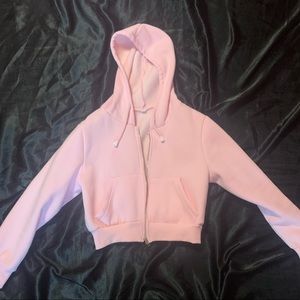 NWOT Baby Pink Cropped Jacket